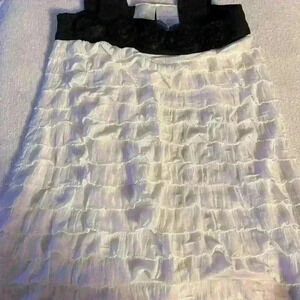 Vintage F A O White and Black Dress 3T